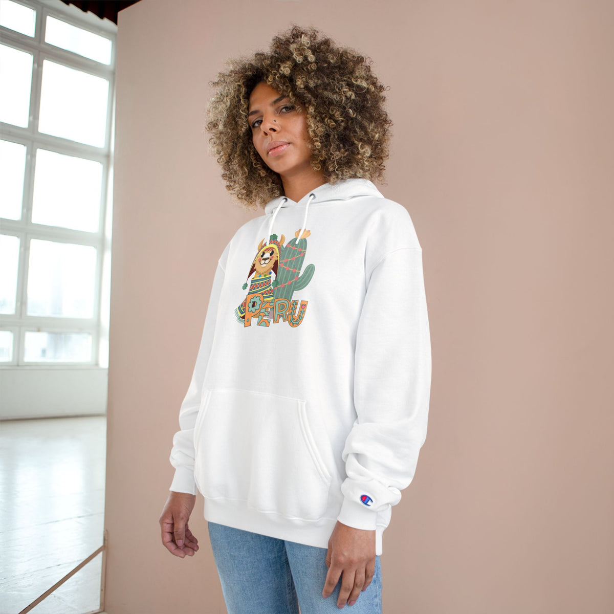 Best Peru Llama Cactus Champion Hoodie USA