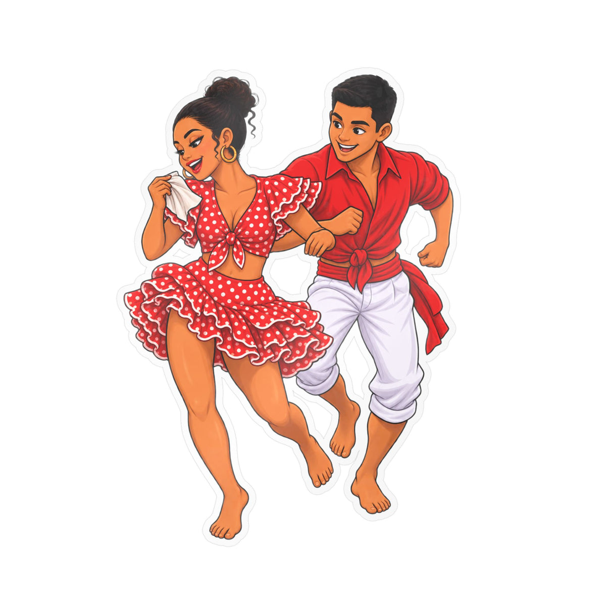Best Afro-Peruvian Dance Sticker - Festejo Dancers Decal
