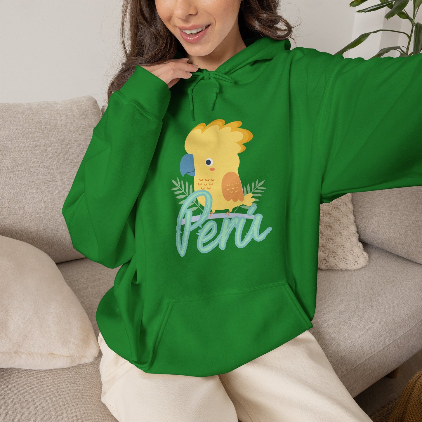 Best Peruvian Unisex Hoodie "Peru Cockatoo"