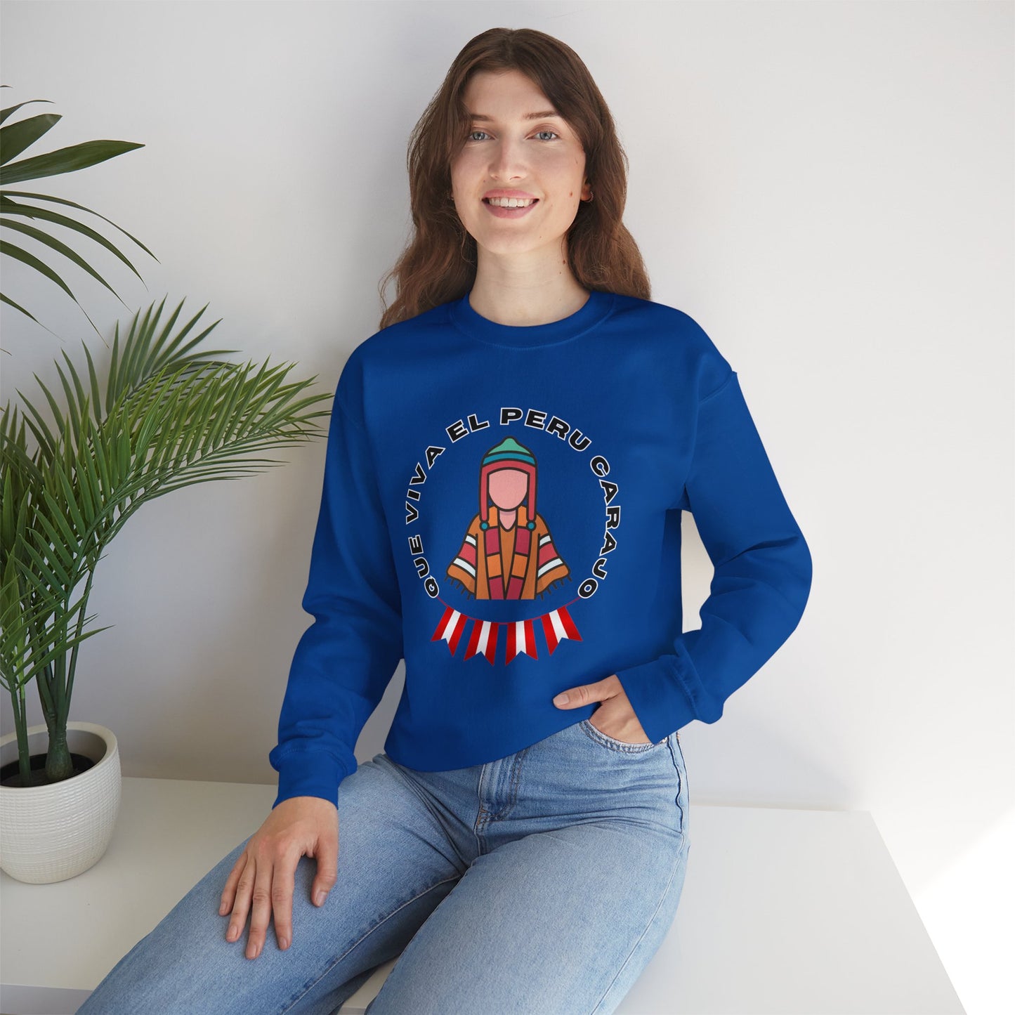 Best Peruvian Unisex Sweatshirt "Que Viva El PERU Carajo"