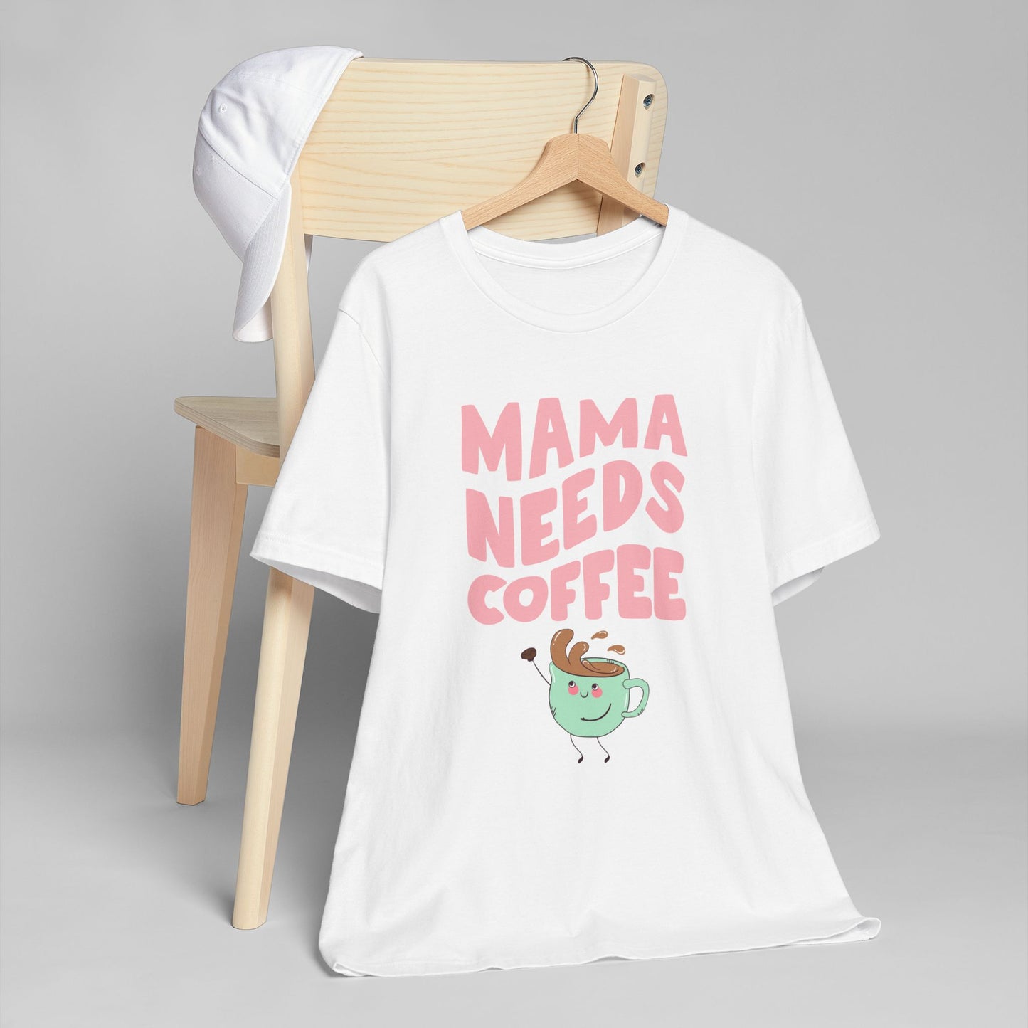Mama Needs Coffee T-Shirt – Cute Graphic Tee for Moms Who Love Coffee (USA Only)