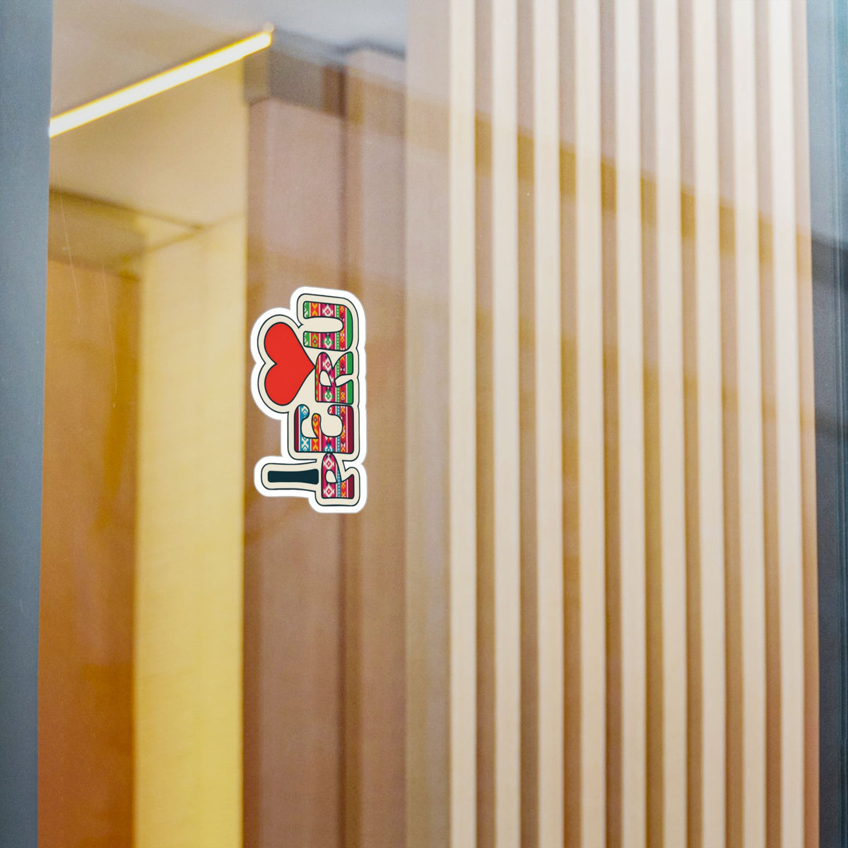 Best I Love Peru Sticker - Textile Design