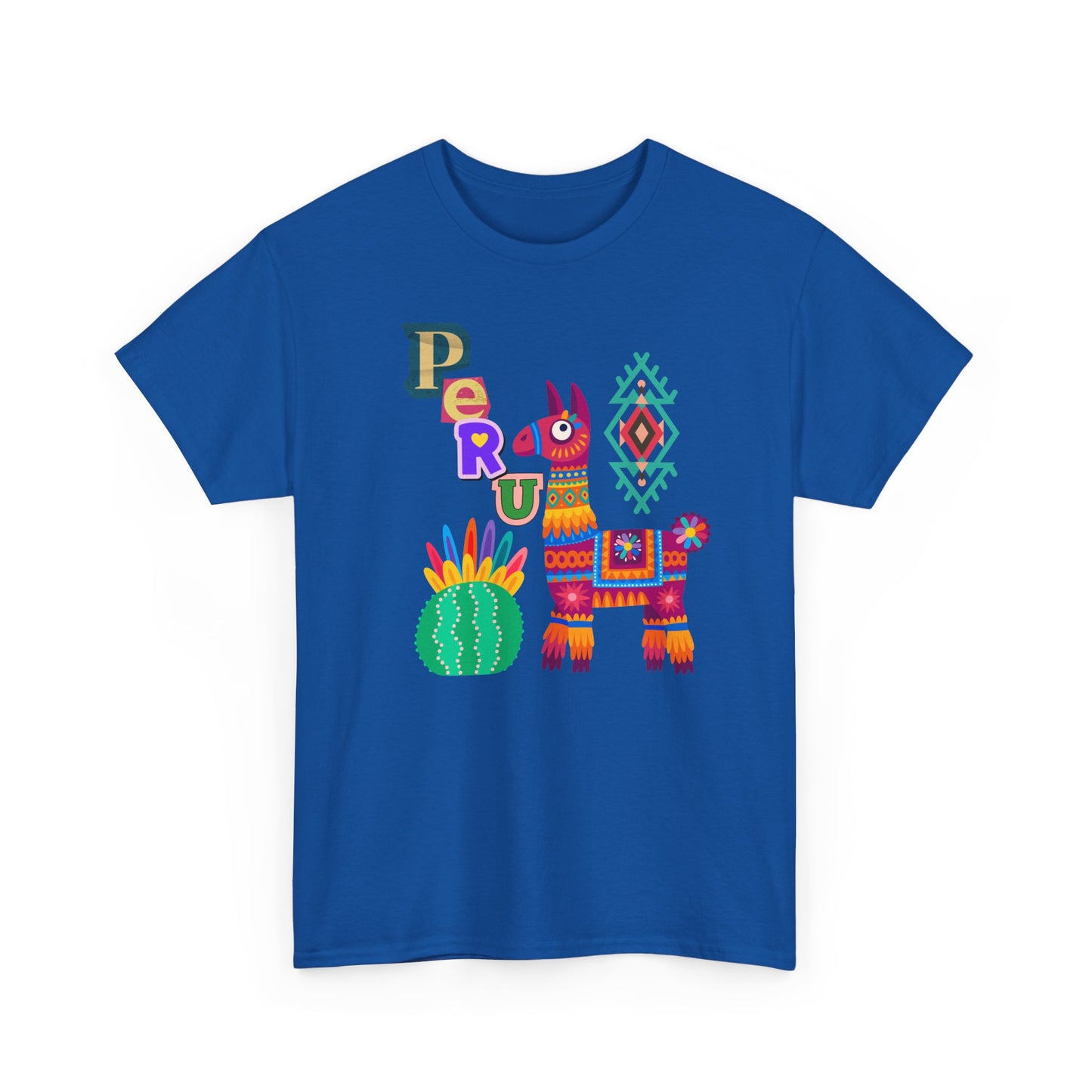 Best Peruvian Llama T-Shirt USA Colorful Peru Pride Unisex Te