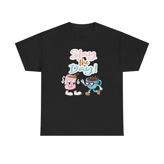 Best Unisex Coffee Tee That's Serving Motivation: Pastel Power Brew 'Slay the Day'