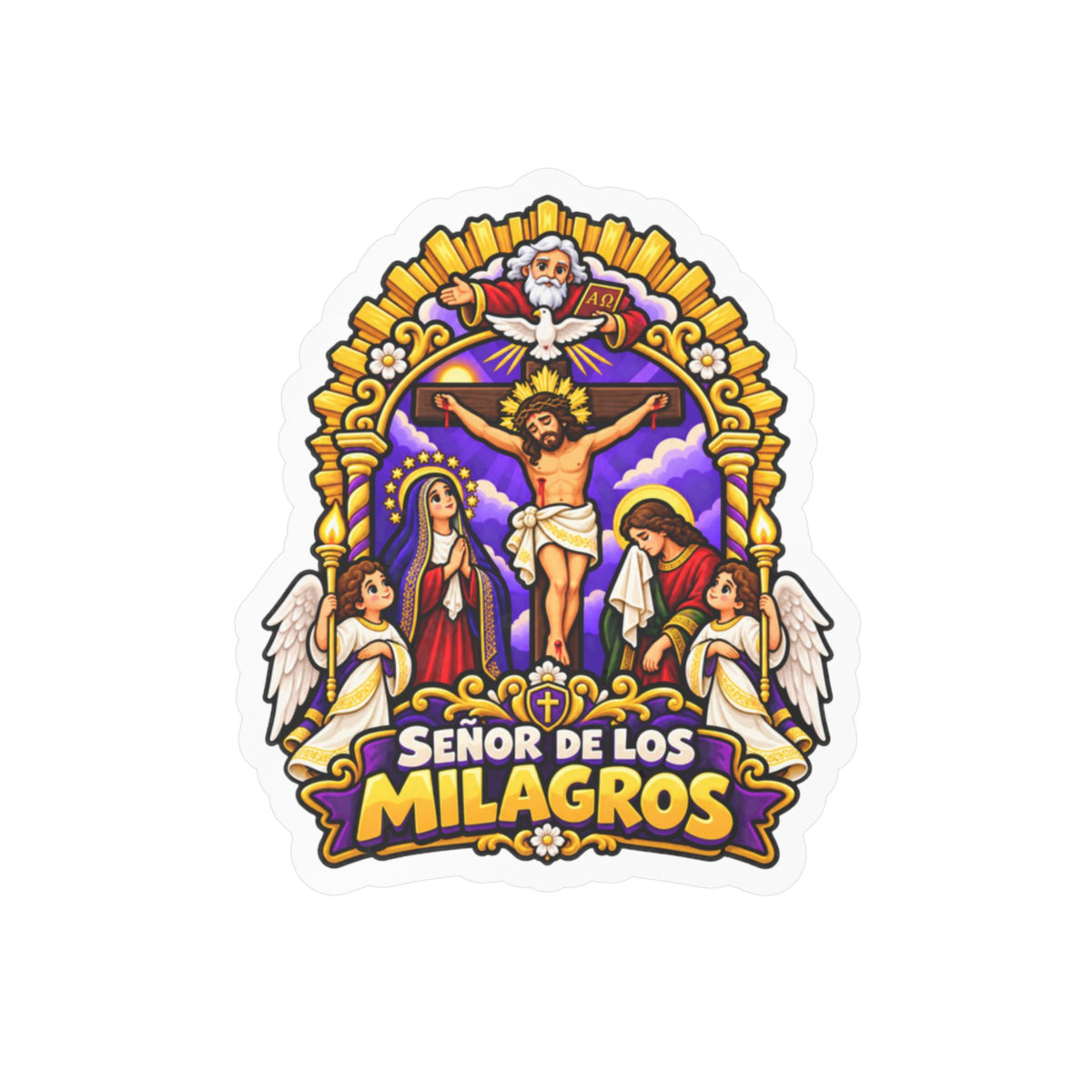 Best Señor de los Milagros Sticker - Mes Morado Decal Gift