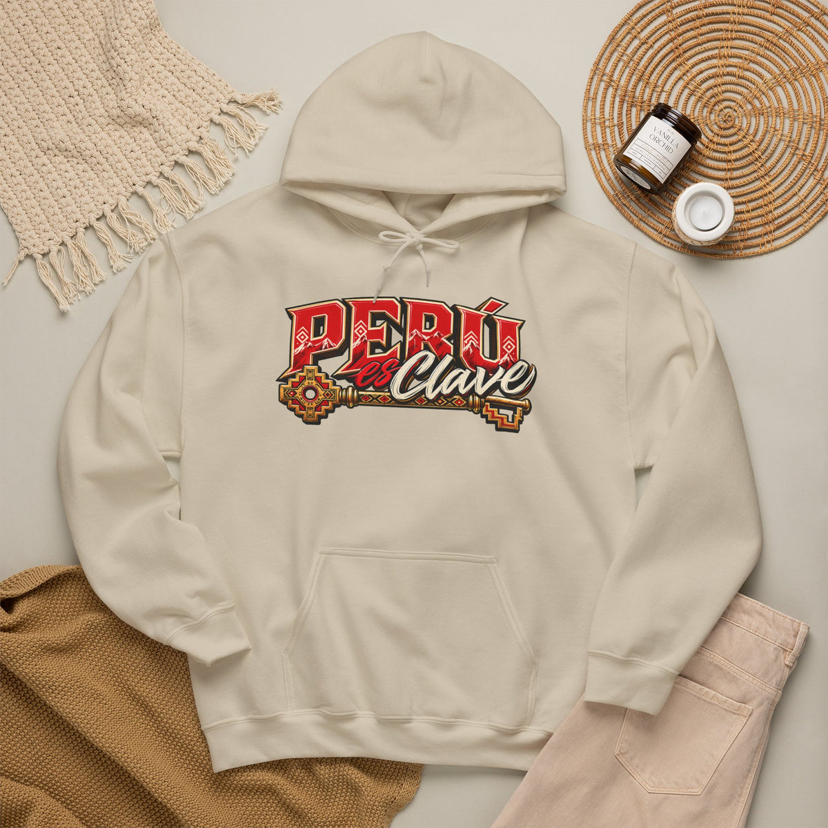 Best Perú es Clave Hoodie - Gold Key & Andes Design Gift