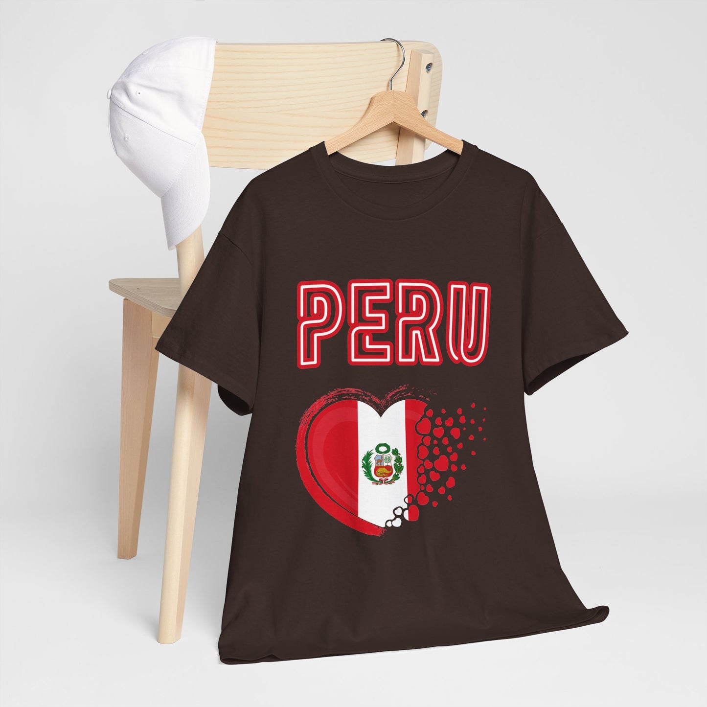Best Peru Heart Flag T-Shirt - Peruvian Pride Tee