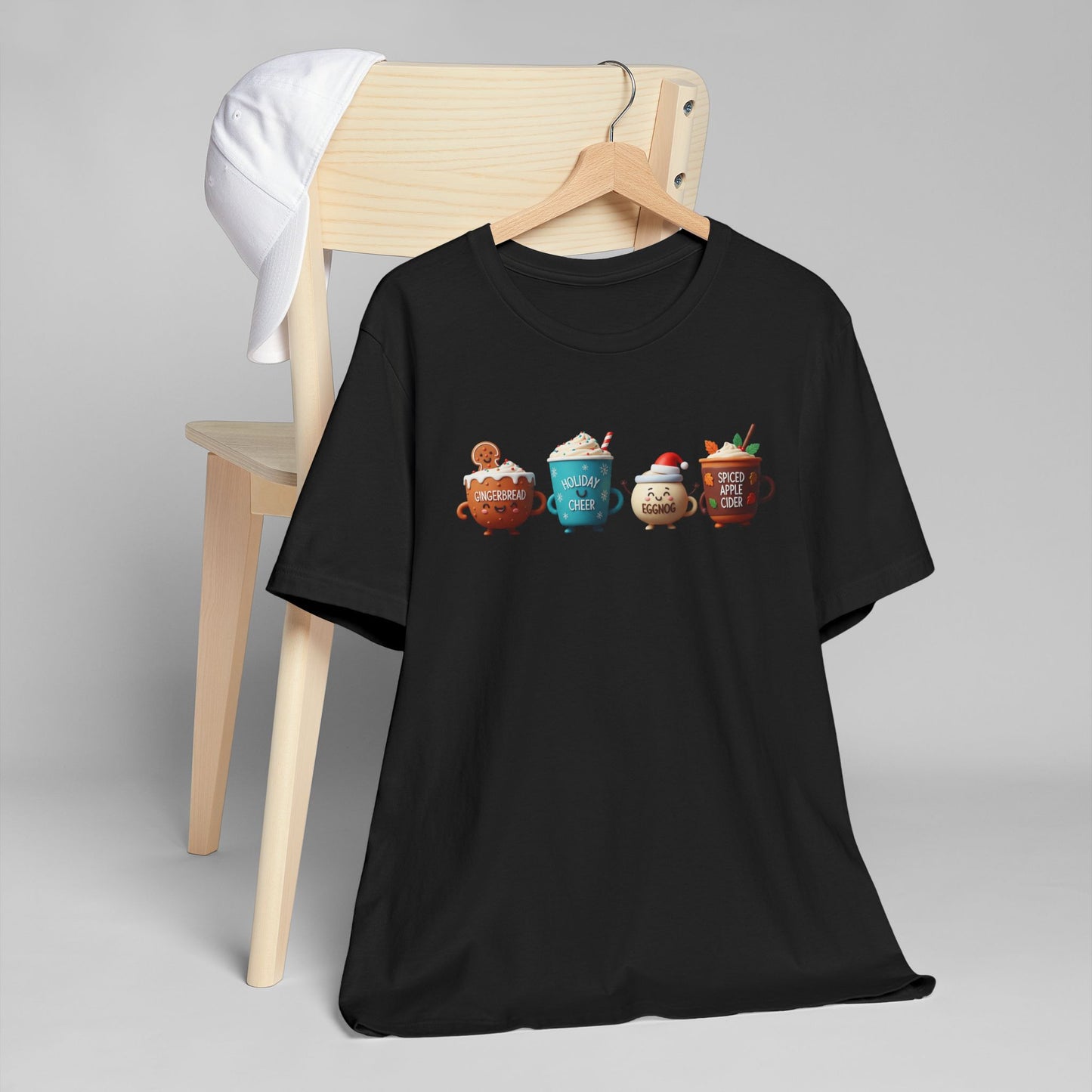 🍪☕ Gingerbread & Holiday Cheer T-Shirt USA | Festive Coffee Tee