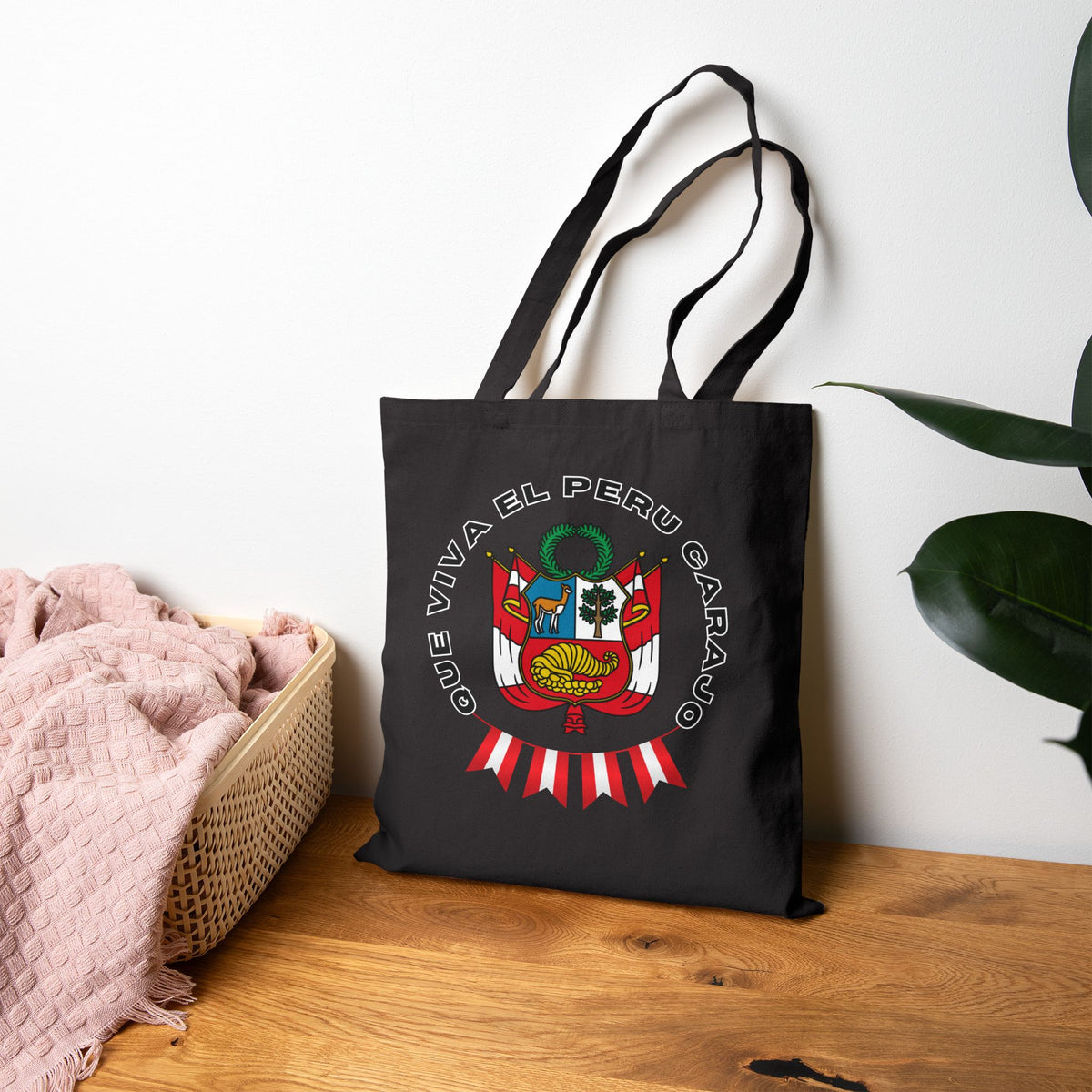 Best Peruvian Canvas Tote Bag "PERU Escarapela"