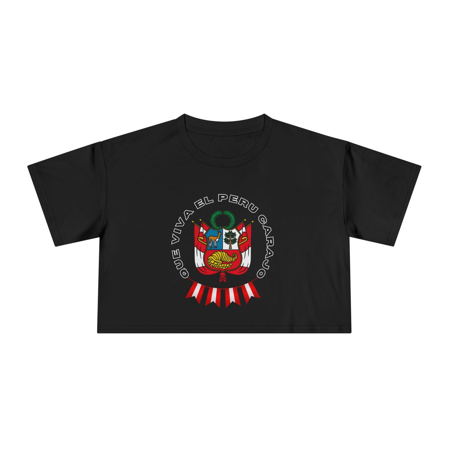 Best Que Viva El Peru Carajo Crop Top | Peruvian Gift USA