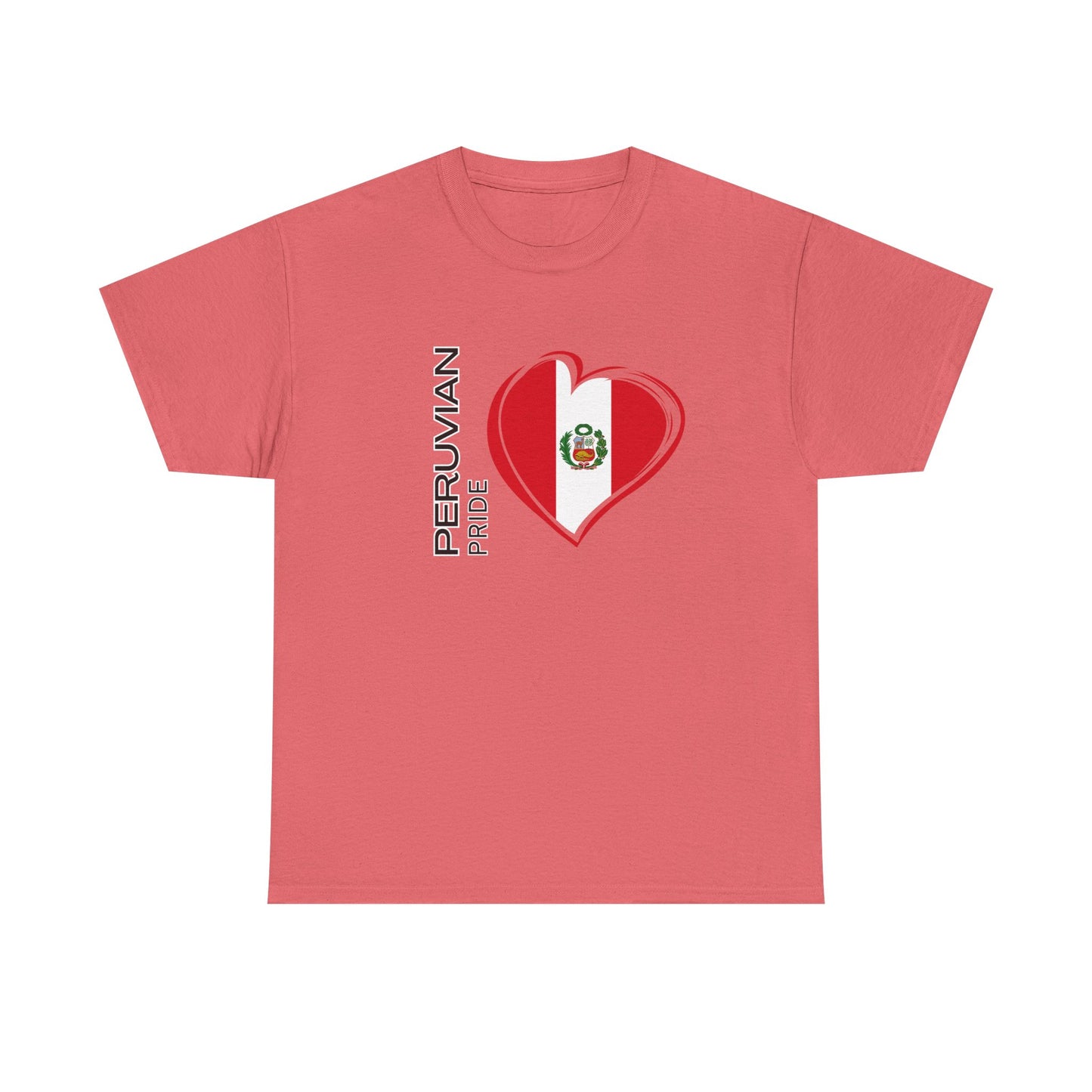 Best Peruvian Pride T-Shirt USA Unisex Flag Heart Tee