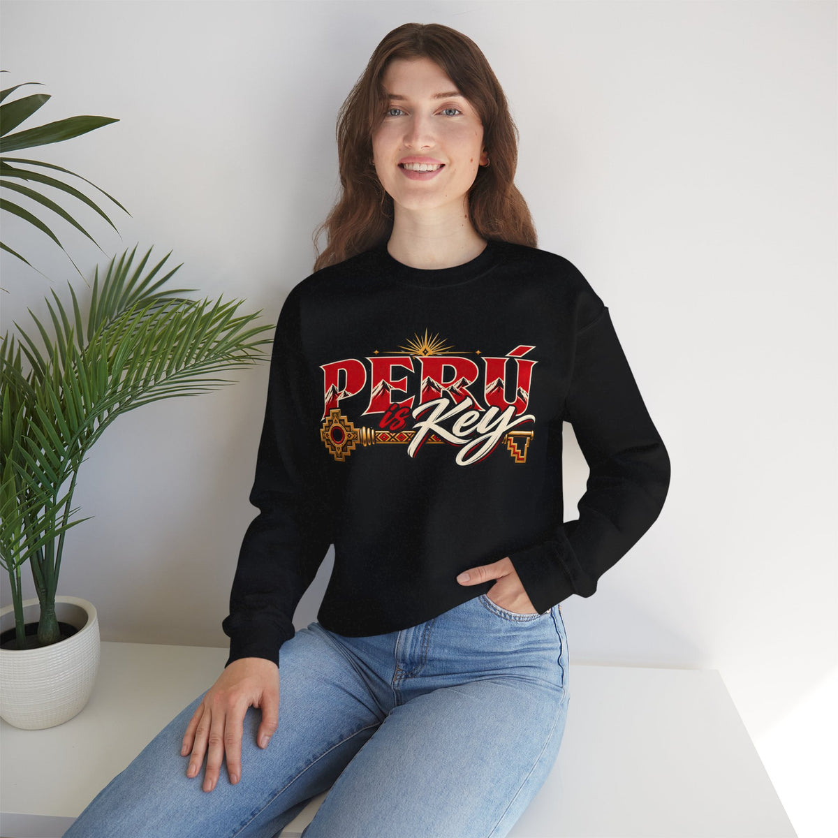 Best Peru is Key Sweatshirt - Golden Sun Andes Crewneck