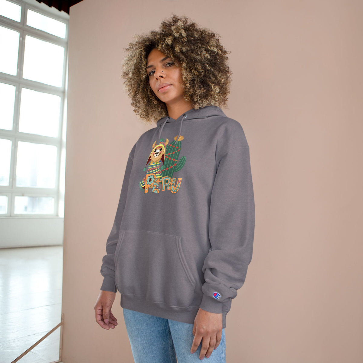 Best Peru Llama Cactus Champion Hoodie USA