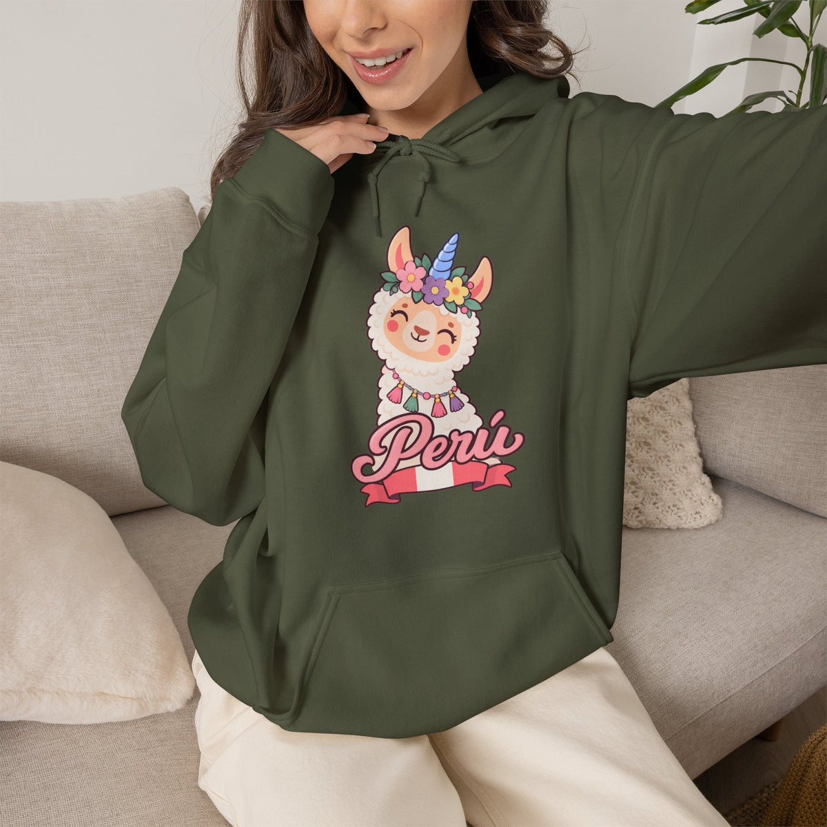Best Unicorn Llama Peru Hoodie - Cute Llamacorn Gift