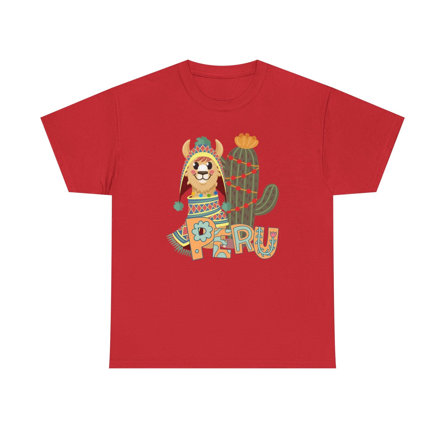 Best Peru Chullo Llama T-Shirt USA — Peruvian Pride Tee