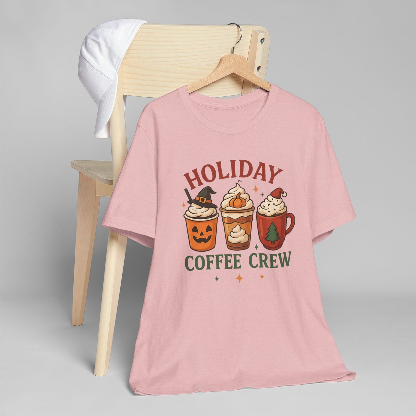 🎃🍂🎄 Holiday Coffee Crew Unisex T-Shirt USA | Seasonal Coffee Tee