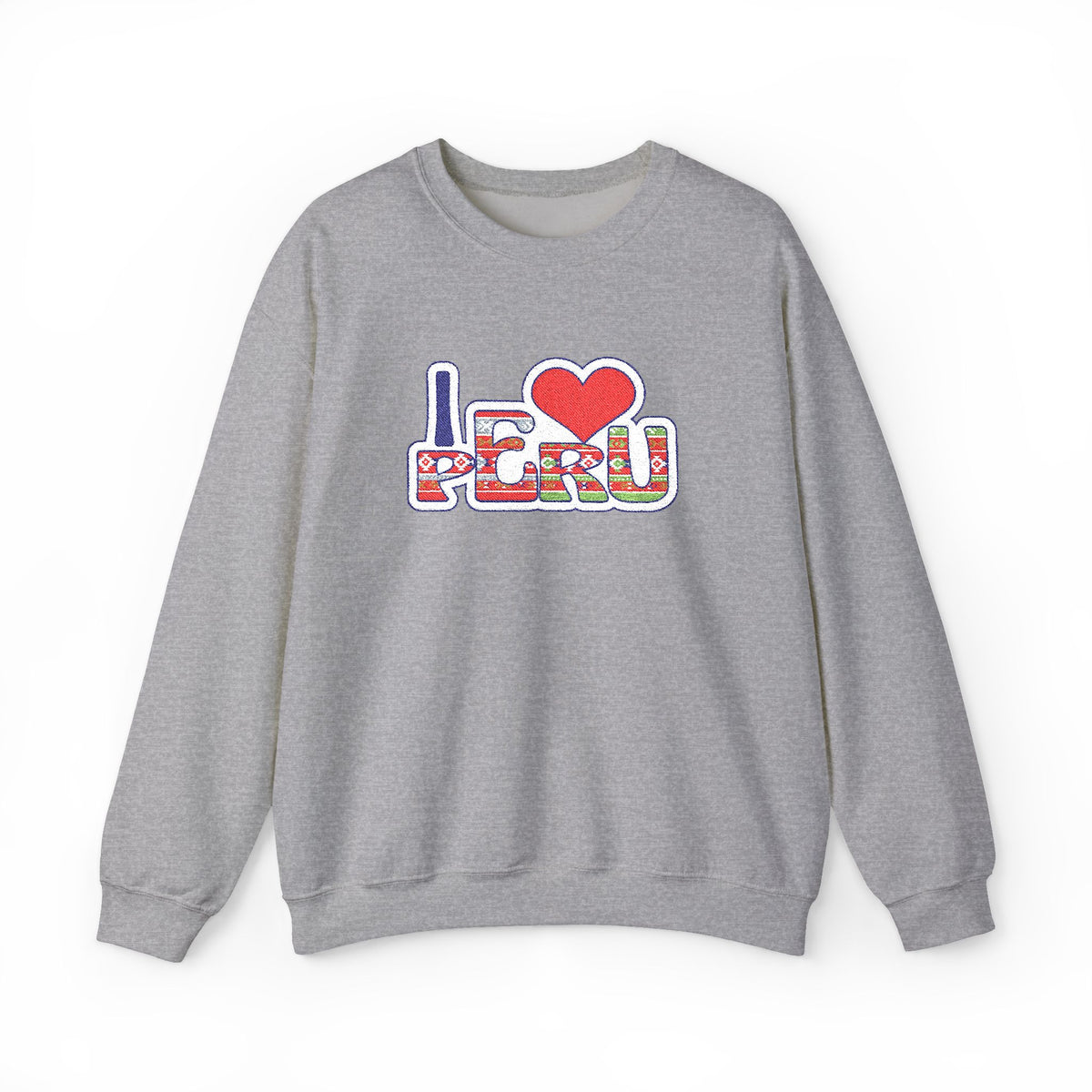 Best I Love Peru Embroidered Sweatshirt USA