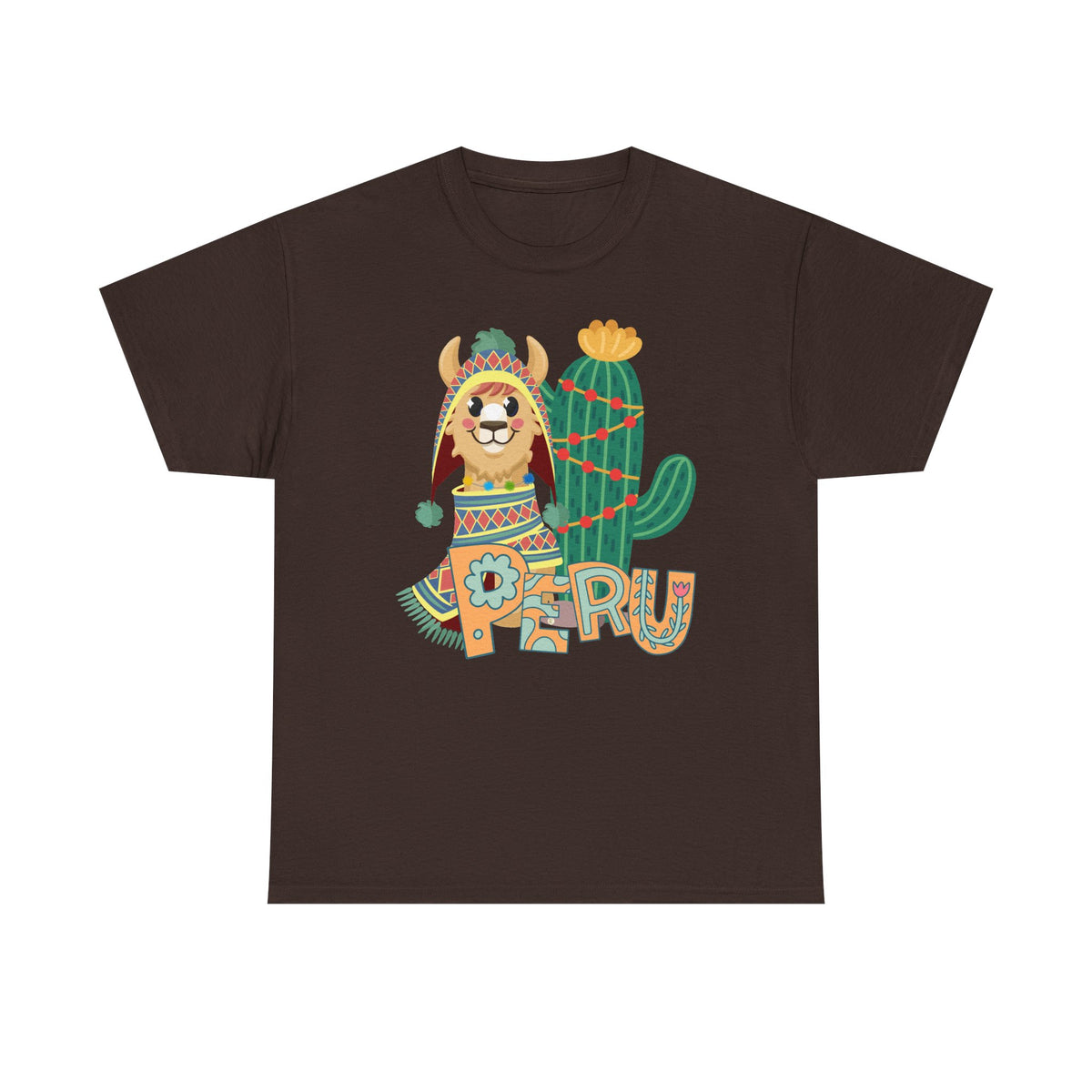 Best Peru Chullo Llama T-Shirt USA — Peruvian Pride Tee