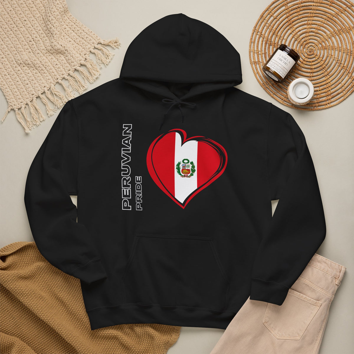 Best Peruvian Pride Hoodie - Peru Flag Heart Gift, Unisex