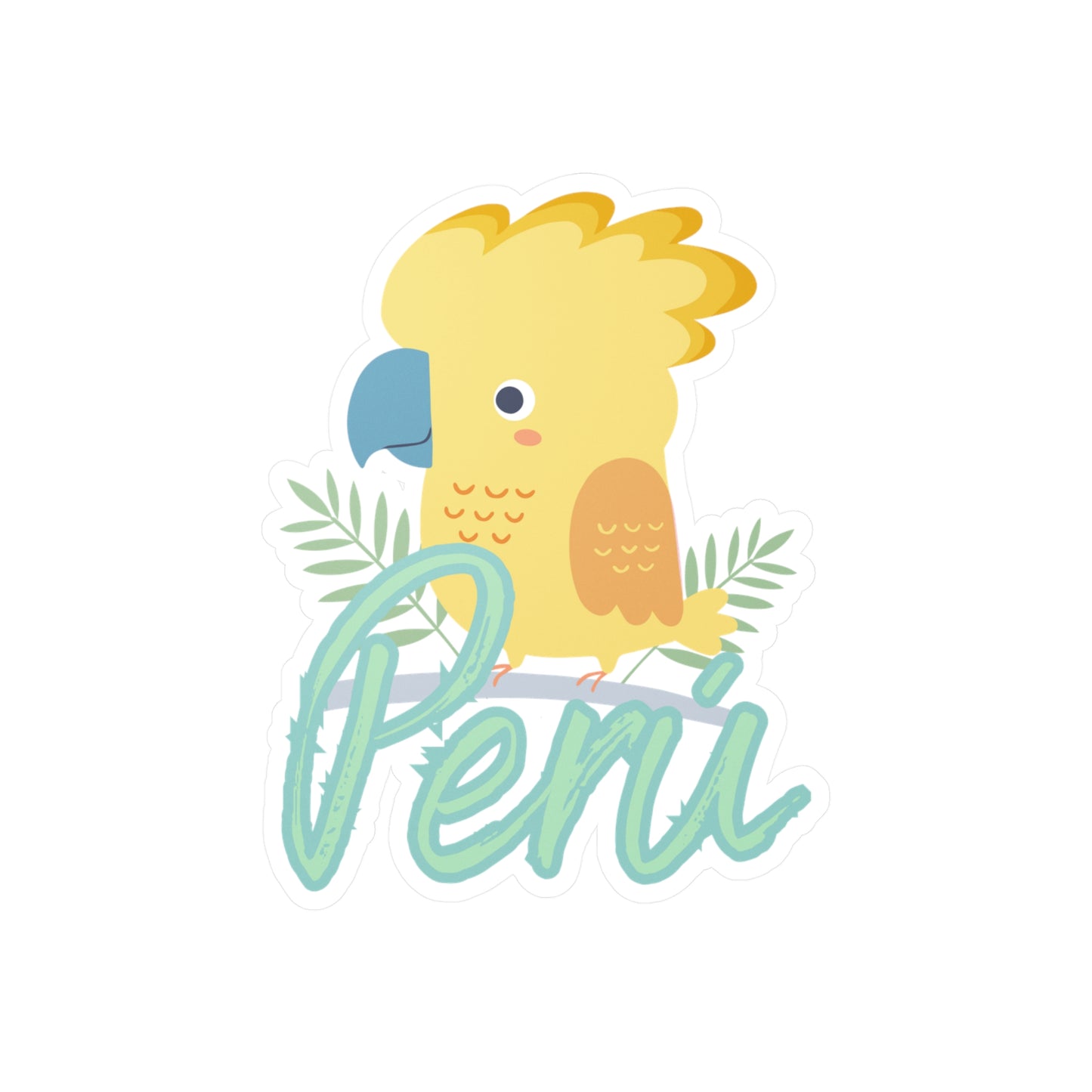 Best Peru Parrot Sticker USA Waterproof Vinyl Decal