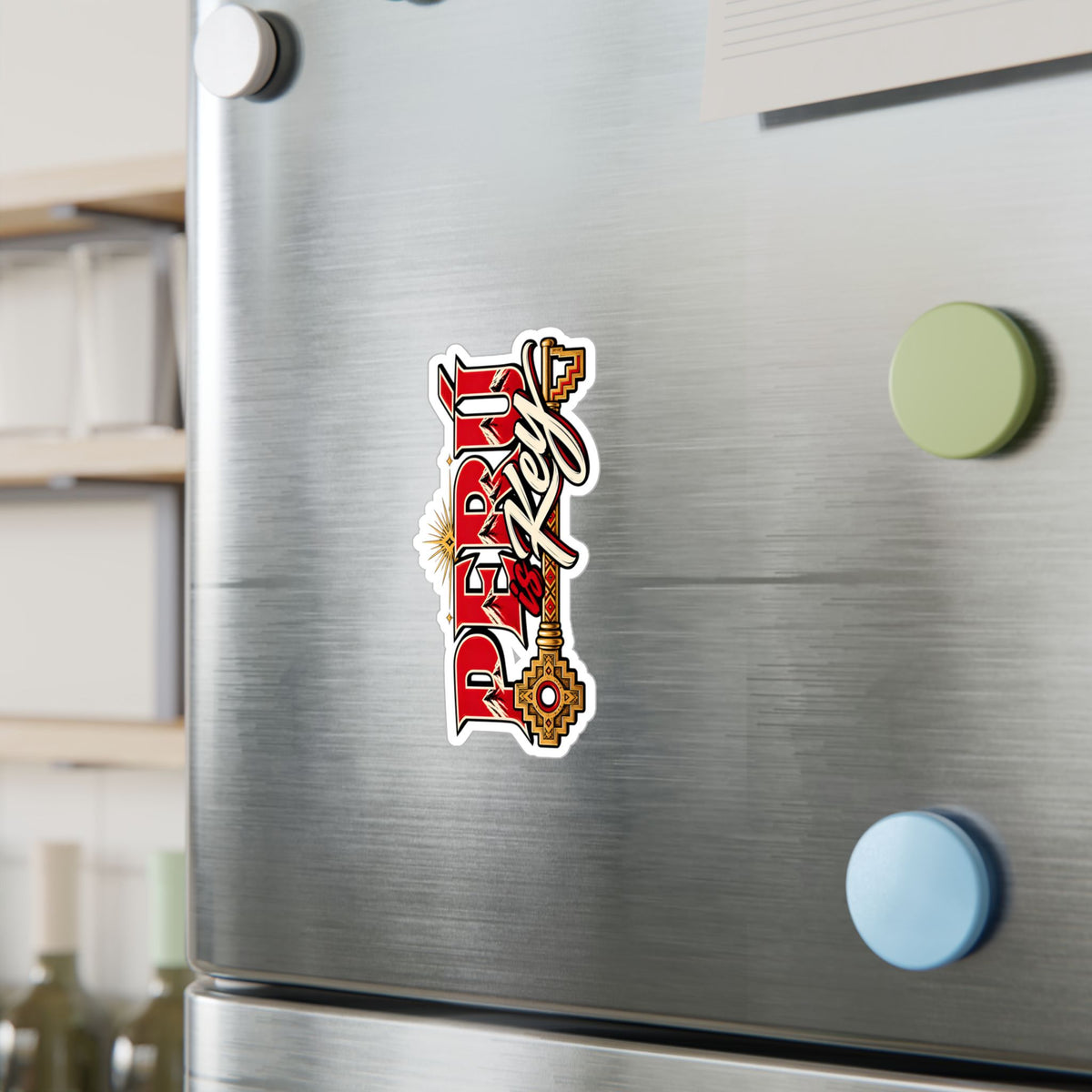 Best Peru is Key Sticker - Golden Sun Chakana Vinyl Decal