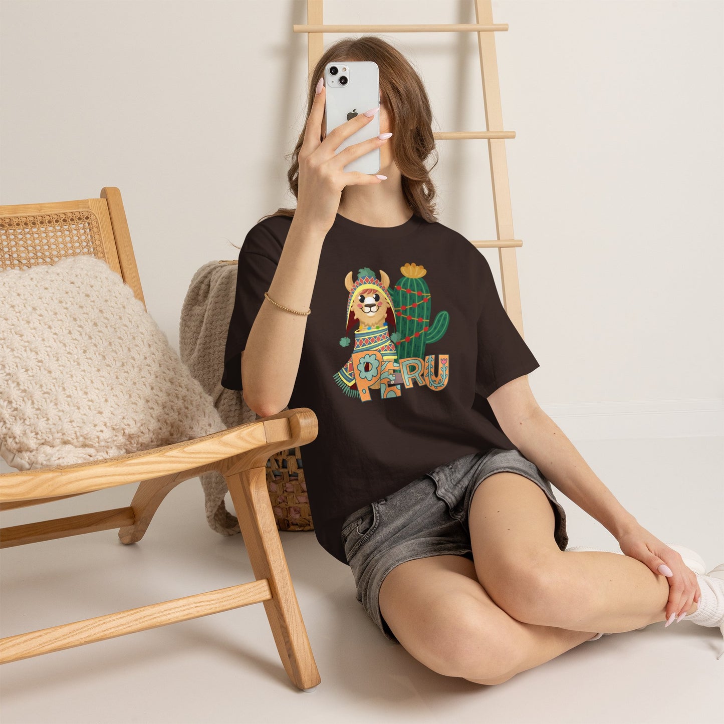 Best Peru Chullo Llama T-Shirt USA — Peruvian Pride Tee