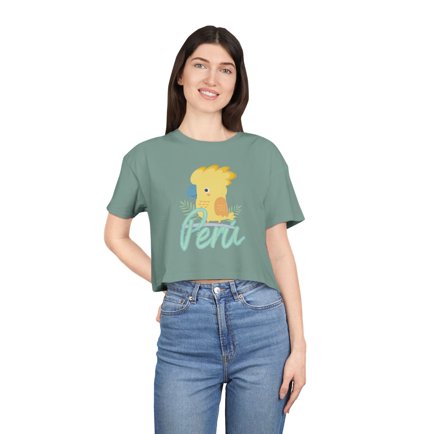 Best Peru Cockatoo Crop Top | Peruvian Gift USA