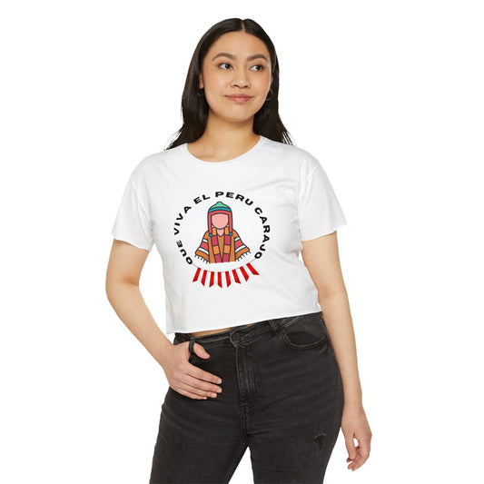 Best Peruvian Crop Top "Que Viva el Peru Carajo "