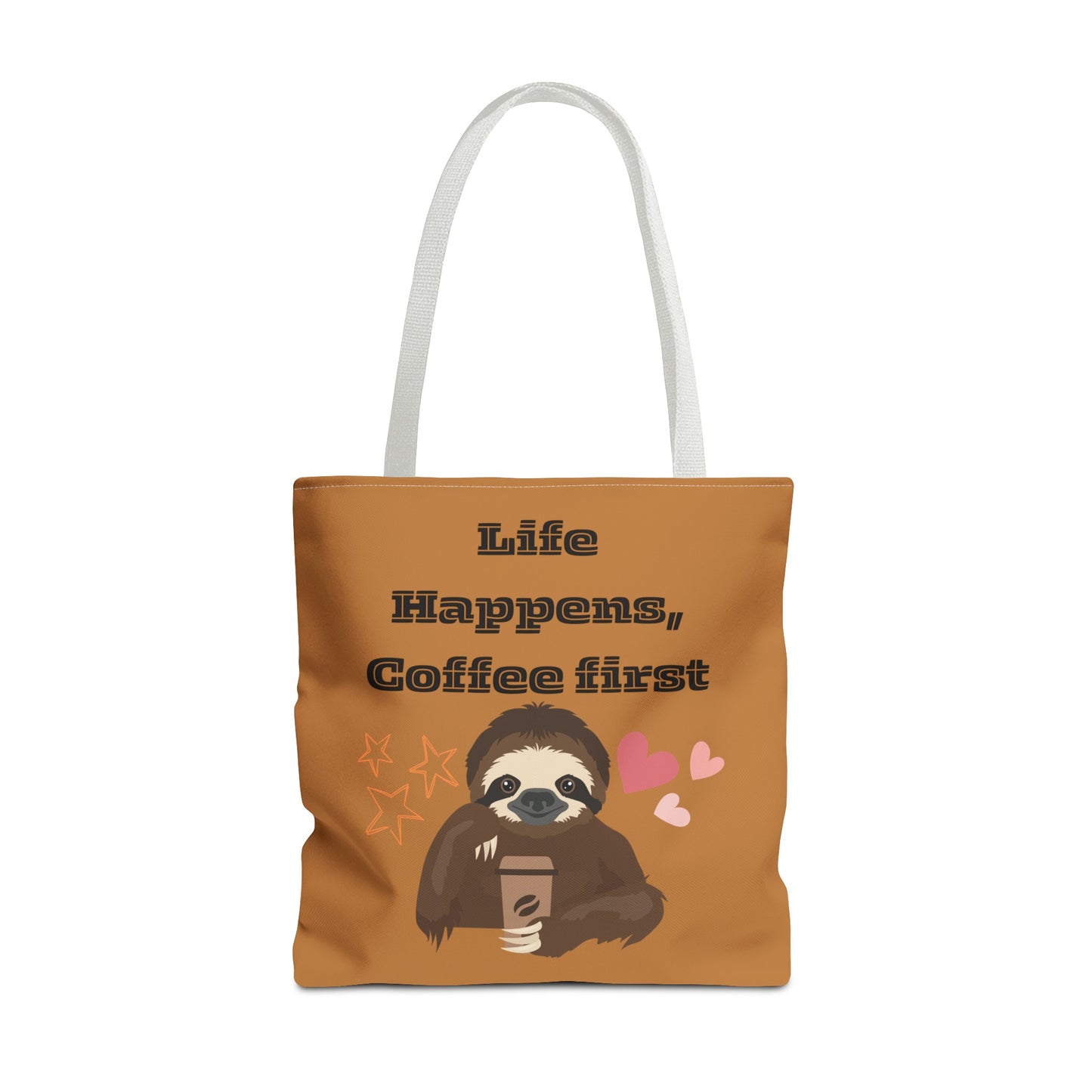 Best Coffee Tote Bag "Life Happens, Coffee First"