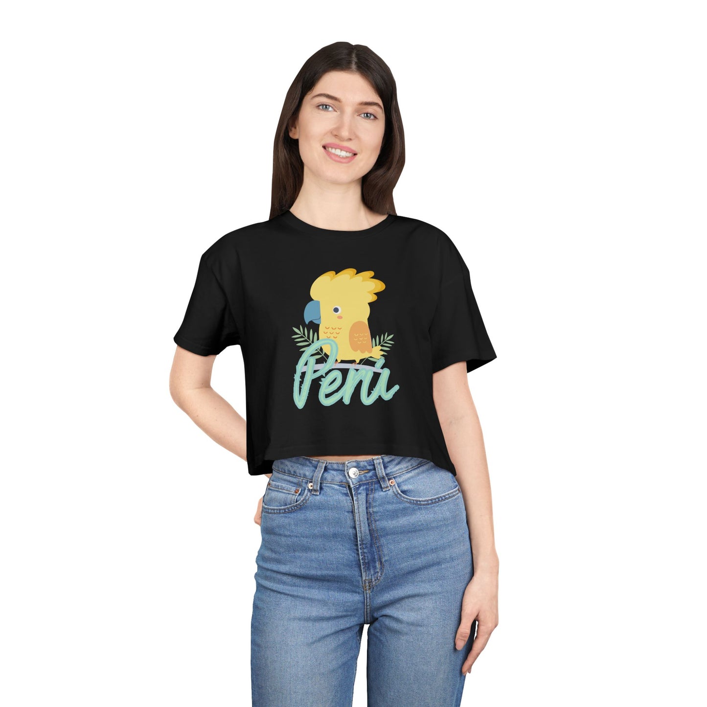 Best Peru Cockatoo Crop Top | Peruvian Gift USA