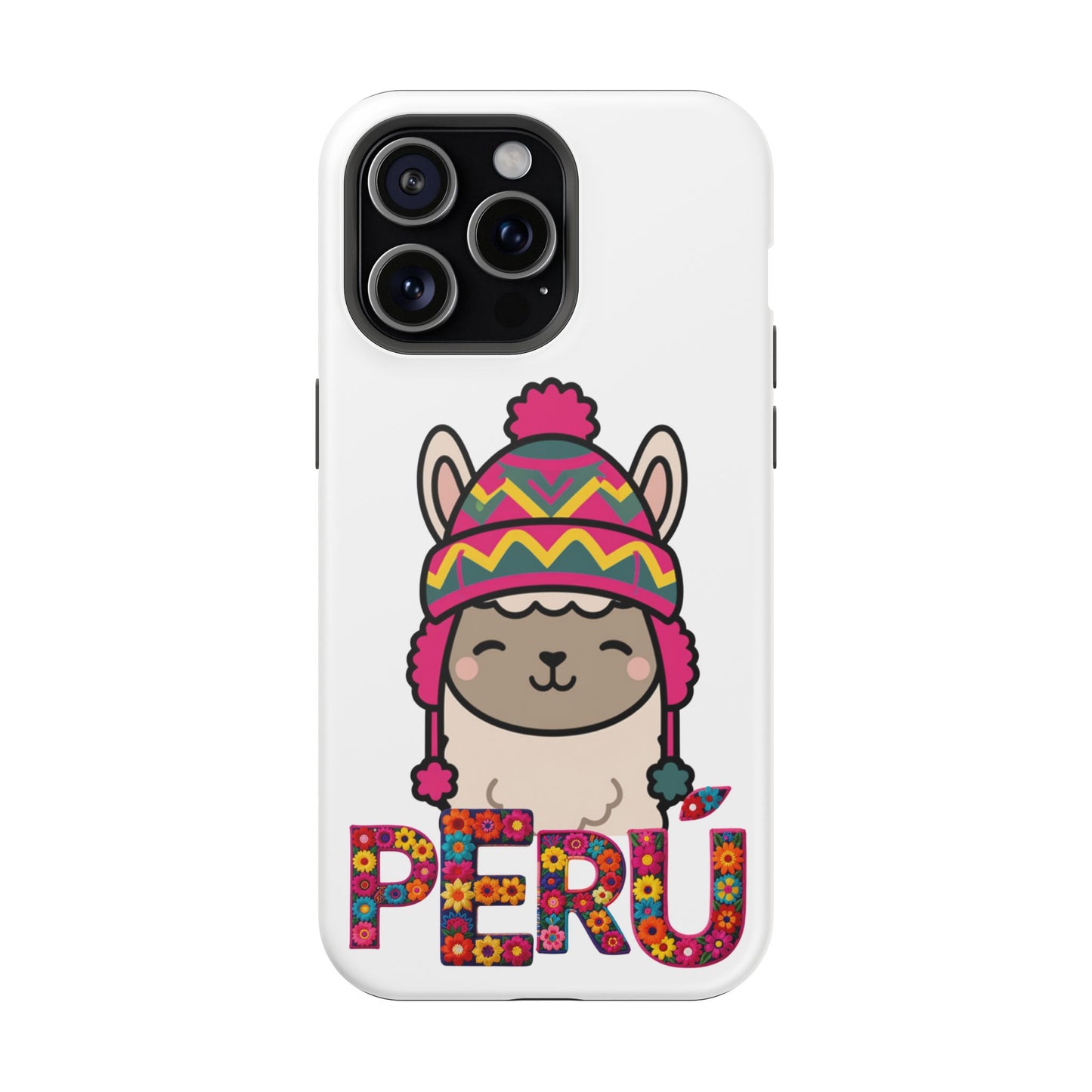 Best Peru Phone Case – Cute Llama with Chullo | Peruvian Gift
