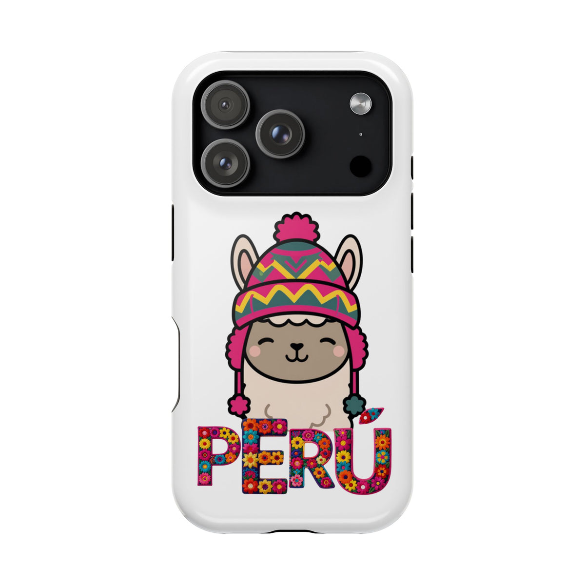 Best Peru Phone Case – Cute Llama with Chullo | Peruvian Gift