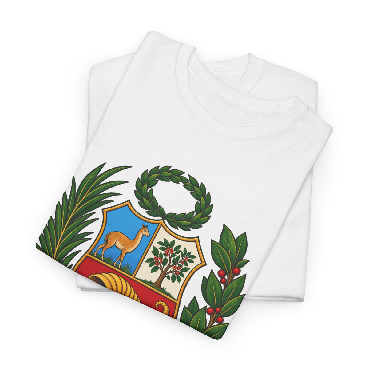 Best Peru Coat of Arms T-Shirt - Escudo Nacional Tee Gift
