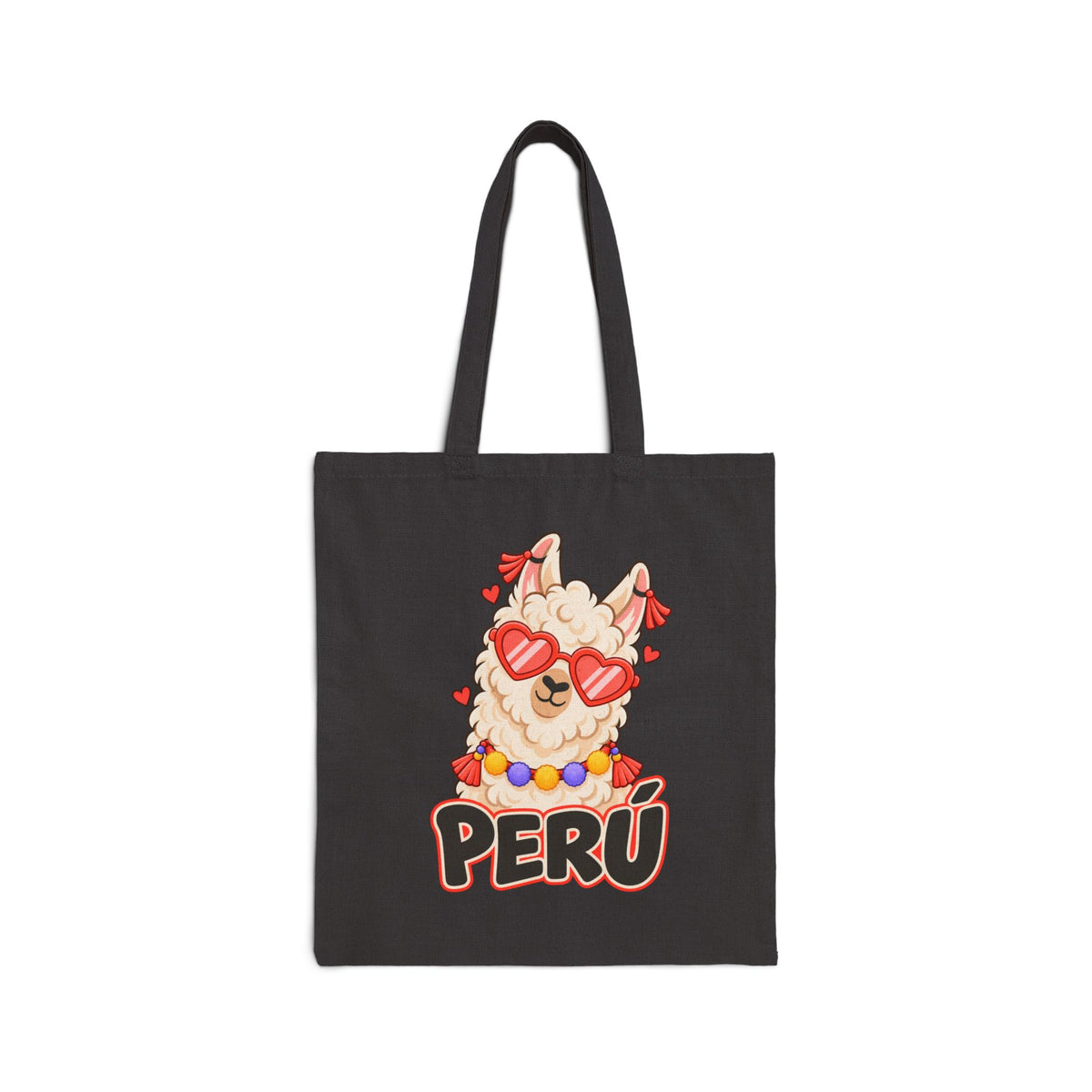 Best Cool Llama Peru Tote Bag - Heart Sunglasses Gift