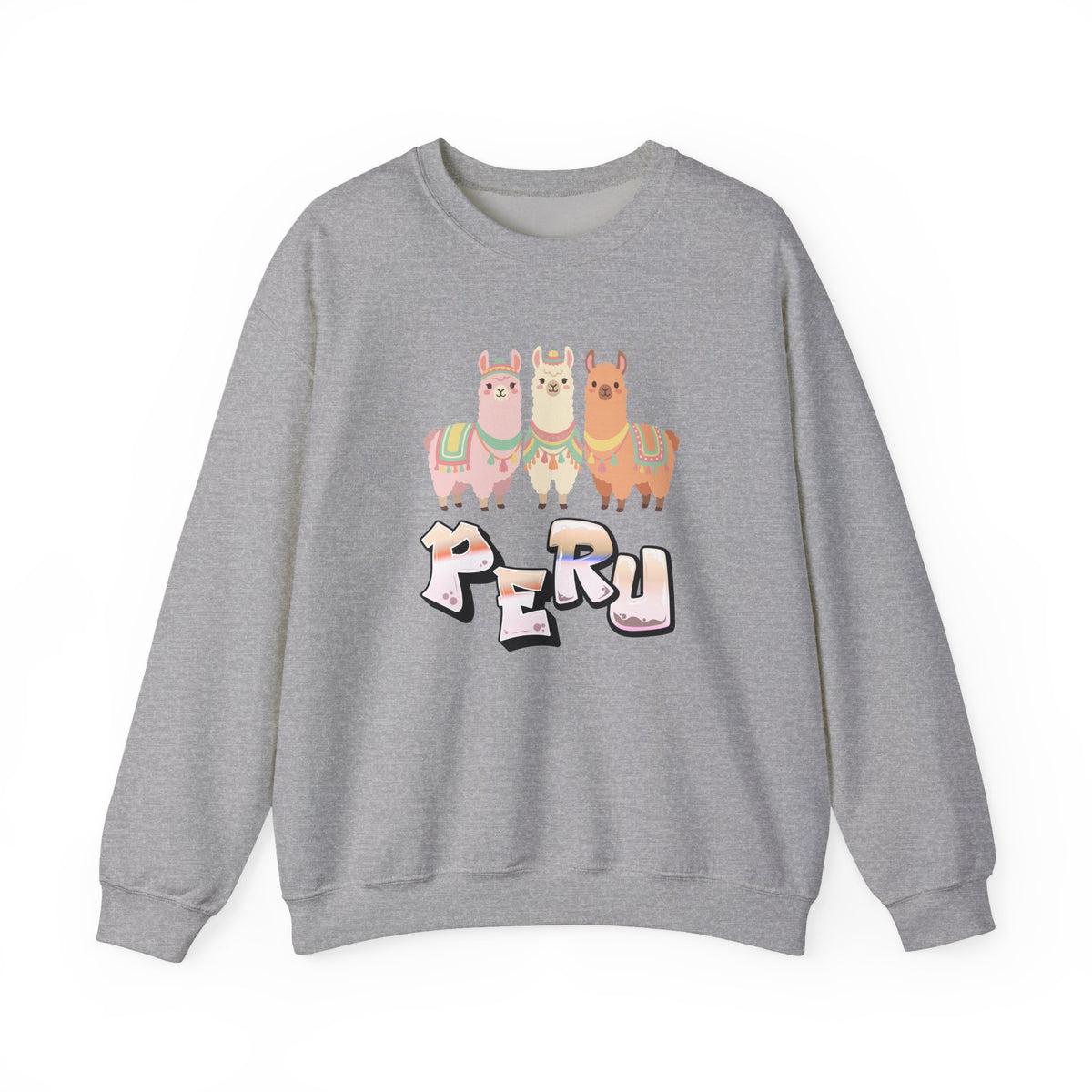 Best Pastel Llama Peru Sweatshirt - Cute Llamas Crewneck