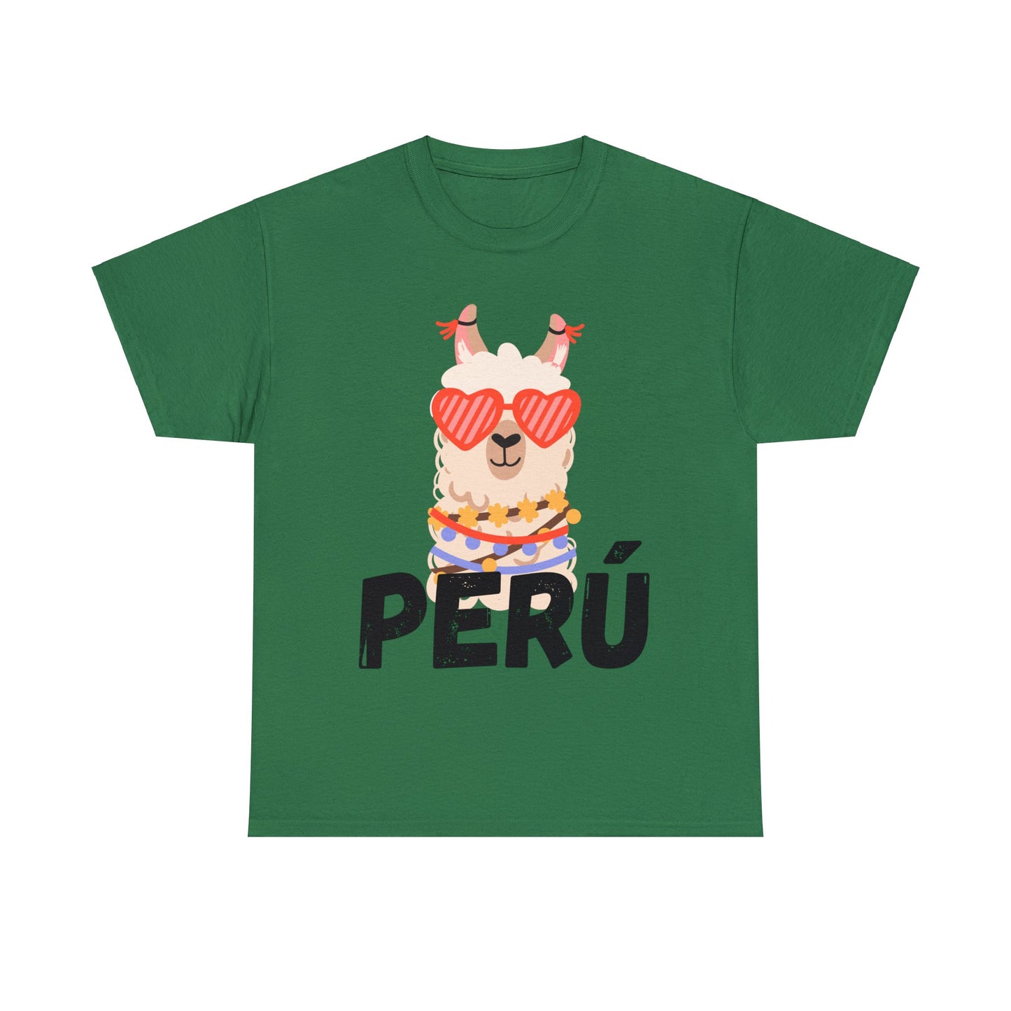 Peruvian Unisex T-Shirt "Llama Elegance"