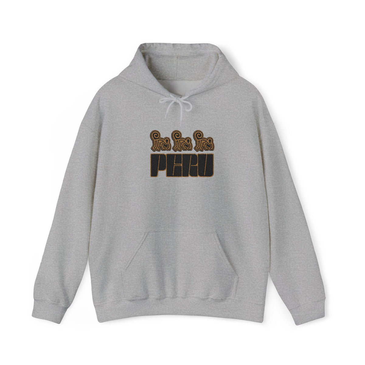 Best Nazca Lines Hoodie - Embroidered Monkey Peru Gift