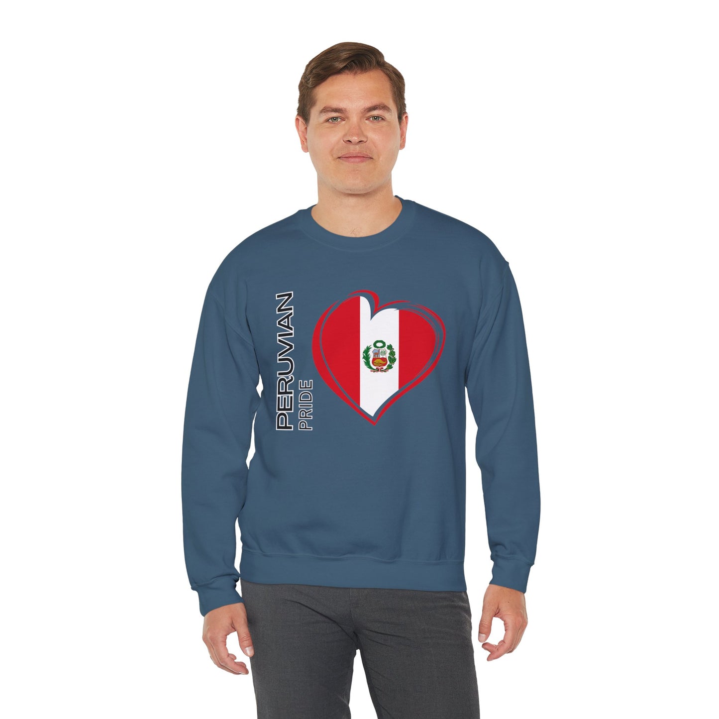 Best Peruvian Unisex Sweatshirt "Peruvian Pride Heart"