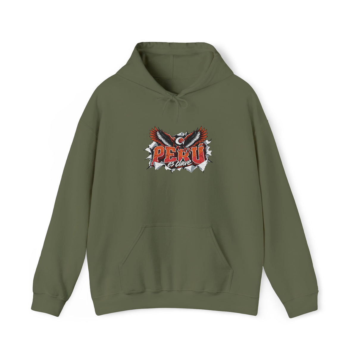 Best Perú es Clave Condor Hoodie - Embroidered Andean Gift