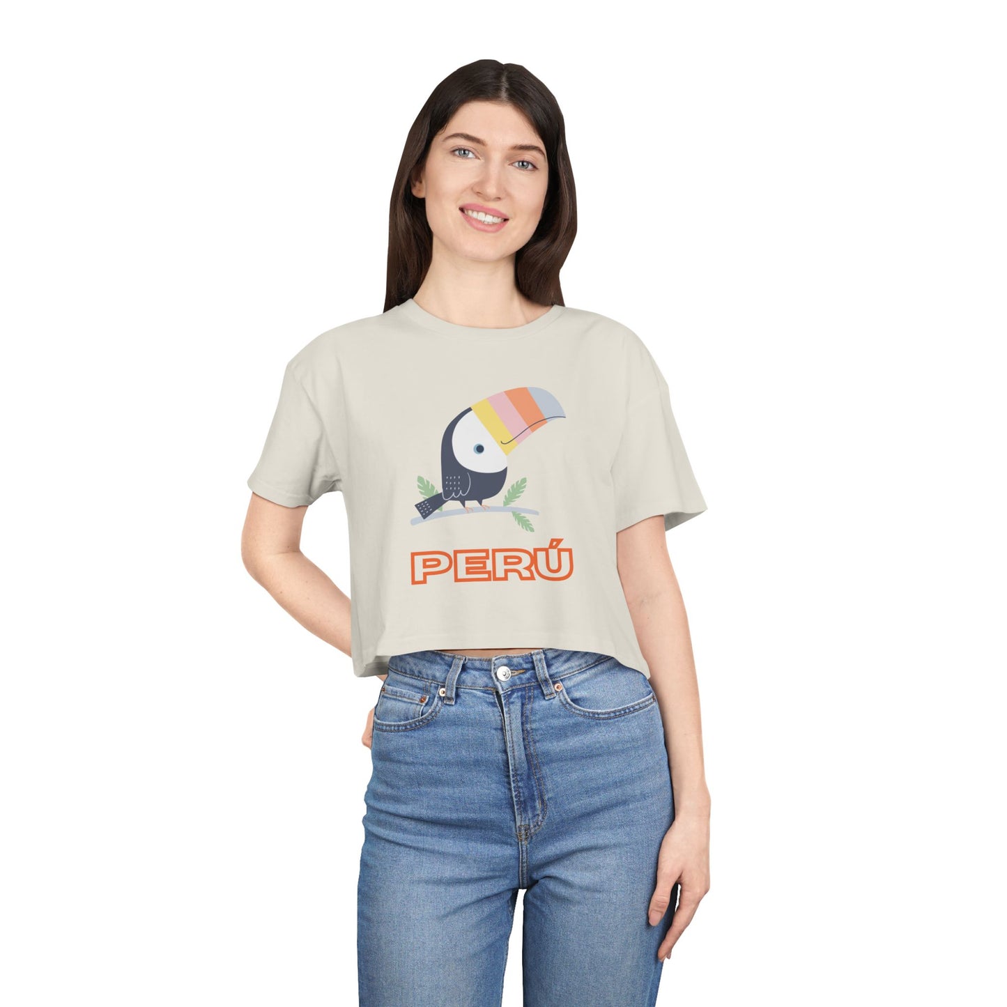 Best Peru Toucan Crop Top Bold Design | Peruvian Gift USA