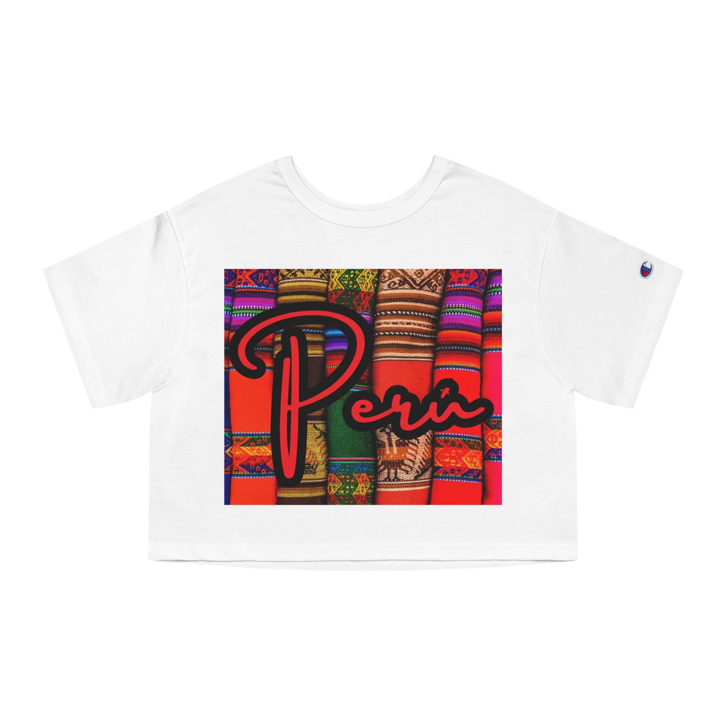 Champion Peruvian Cropped T-Shirt Peru Colors