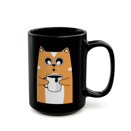 Best Black Coffee Mug Meow-gic Mornings: Cat Charms Java Lovers