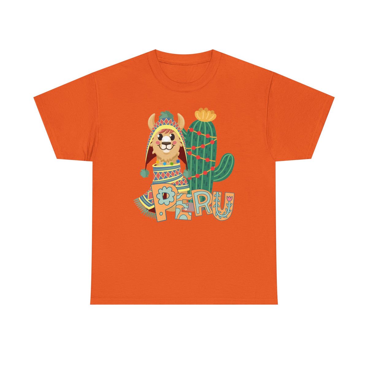 Best Peru Chullo Llama T-Shirt USA — Peruvian Pride Tee