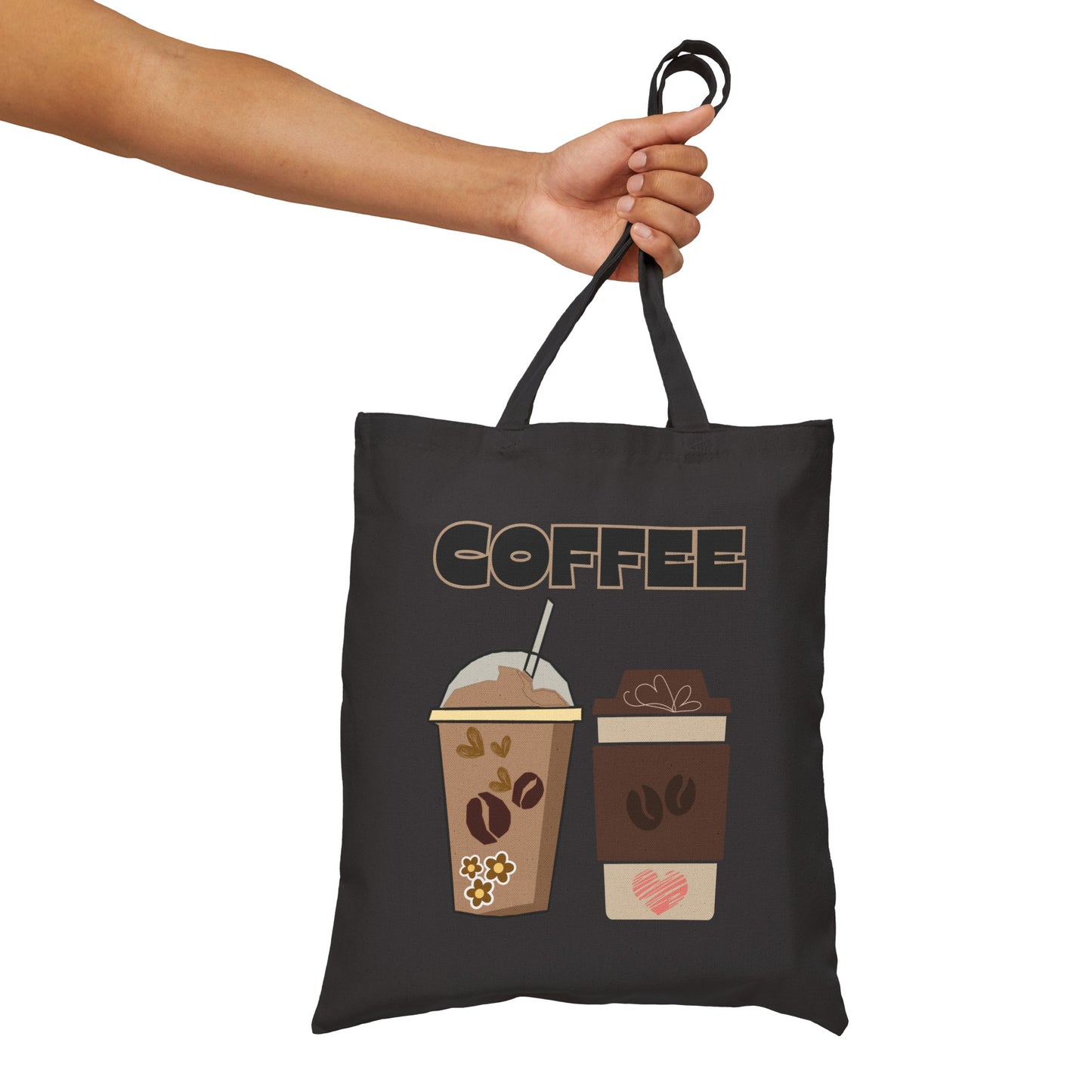 Best coffee Cotton Canvas Tote Bag "COFFEE"