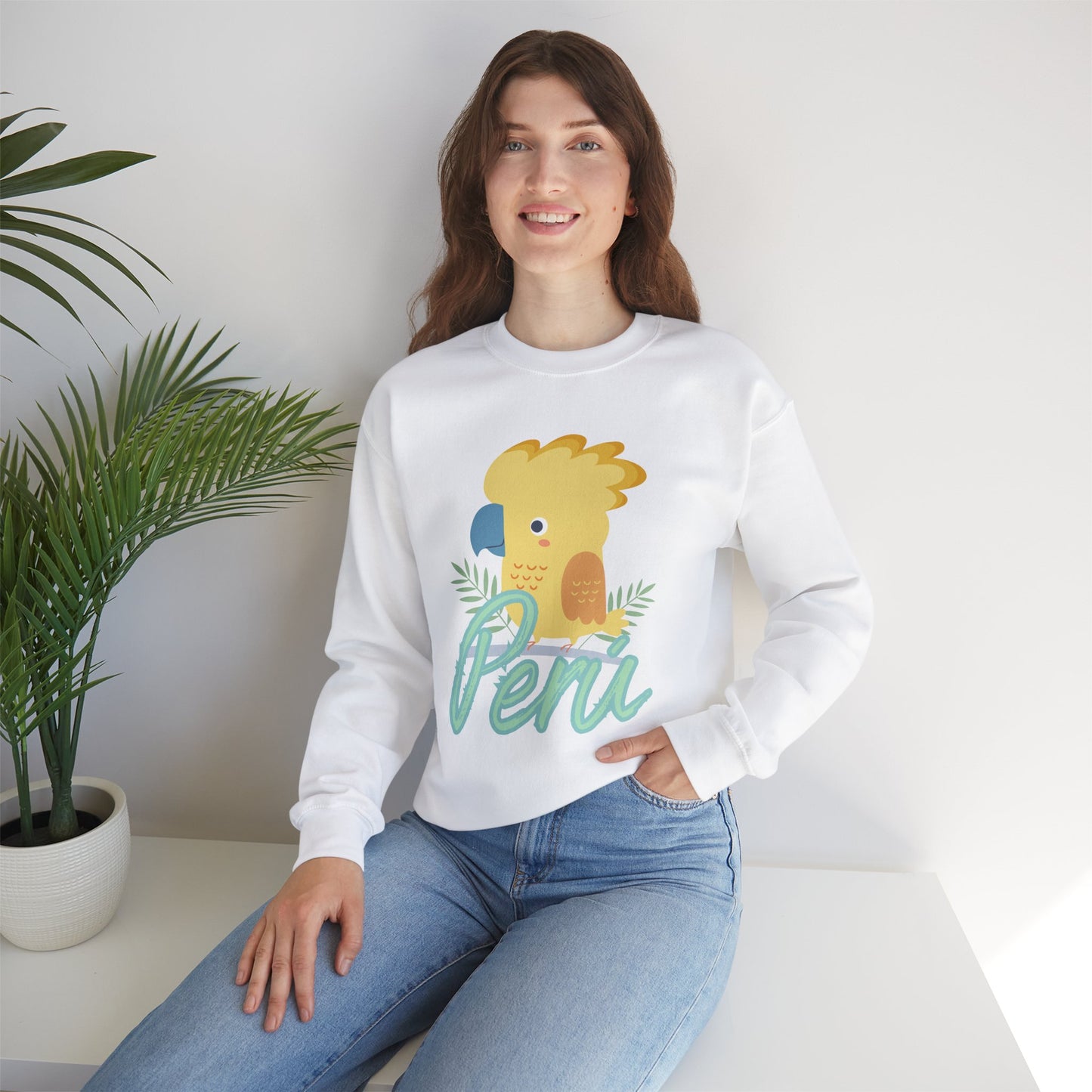 Best Unisex Sweatshirt Peruvian Inspired "Gallito de la Rocas"