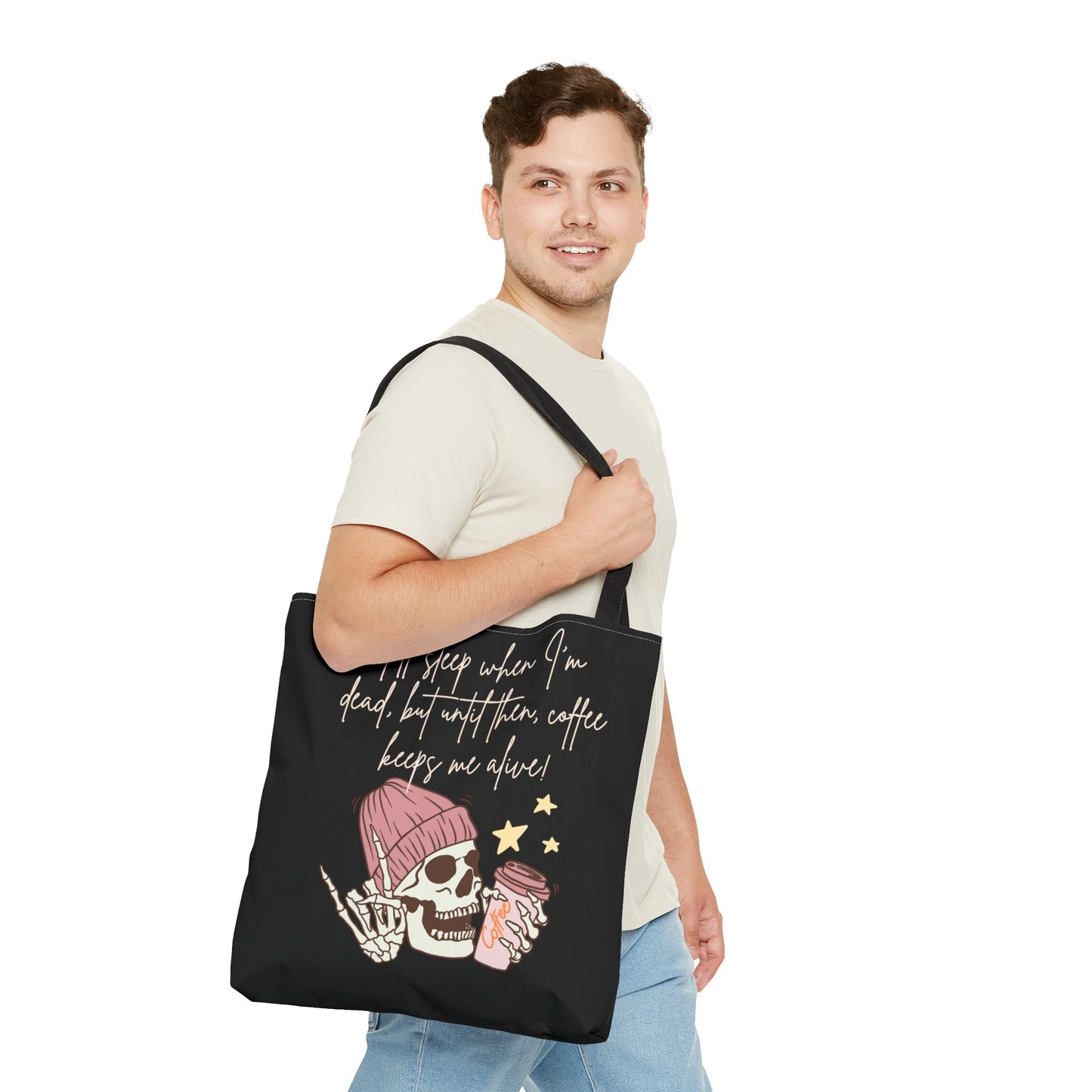 Best Coffee Tote Bag "Coffee keeps me alive"