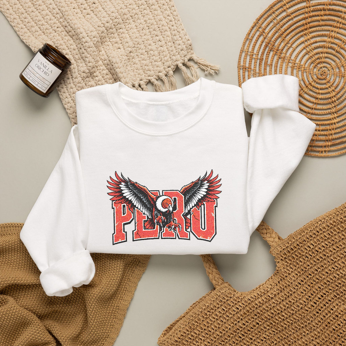 Best Peru Condor Embroidered Sweatshirt USA