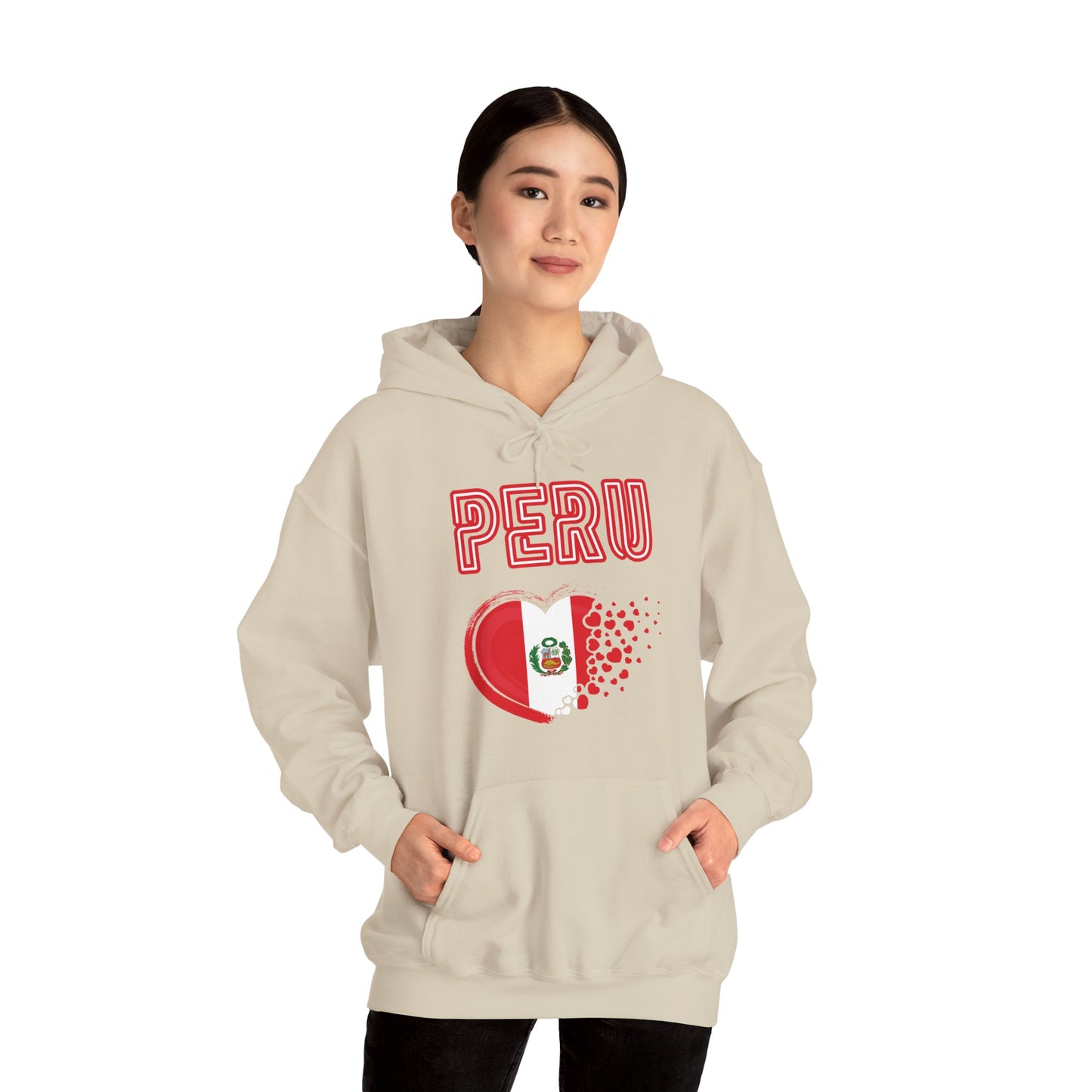 Best Peru Heart Flag Hoodie - Peruvian Pullover