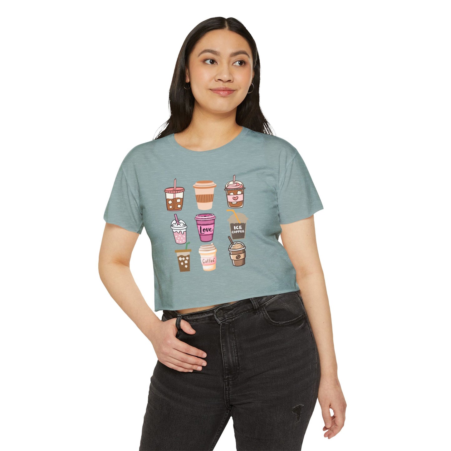 Best Coffee Cropped T-Shirt "Coffee Mugs That's Serving Up Success"