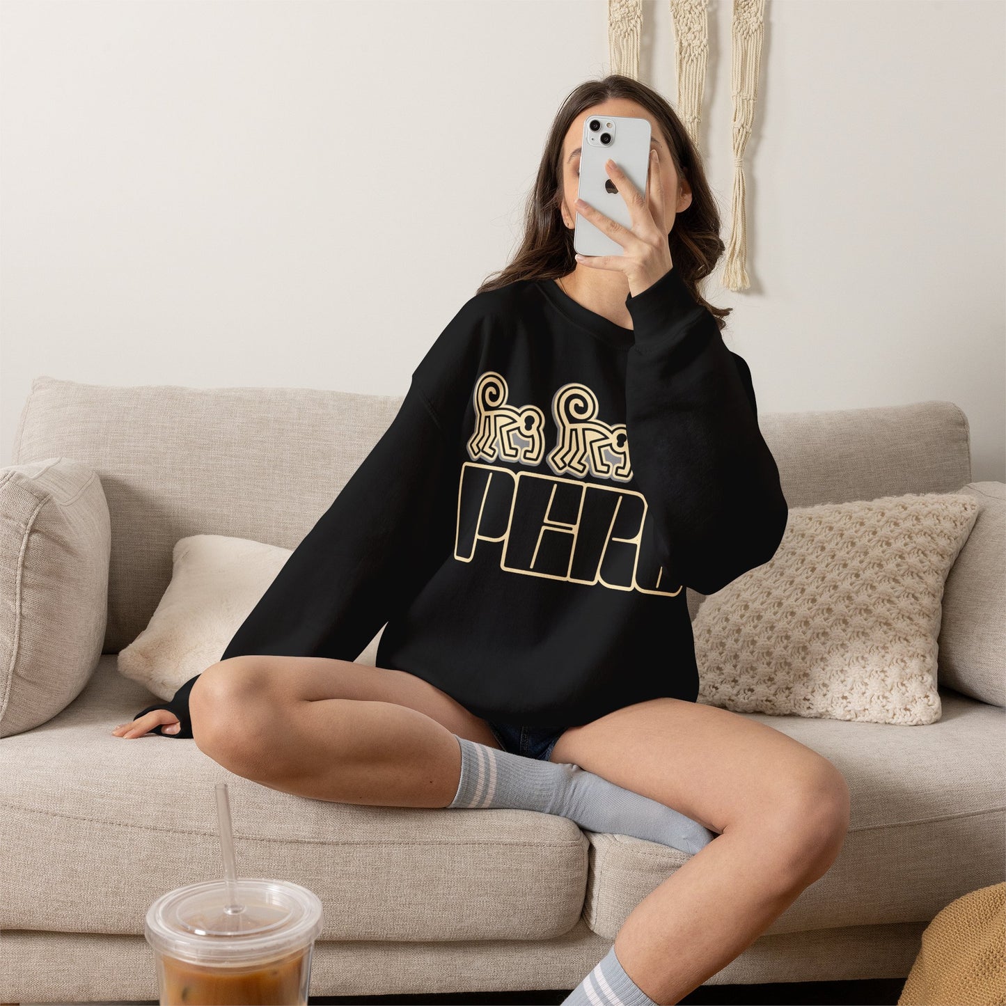 Best Peru Nazca Monkey Sweatshirt - Peruvian Crewneck